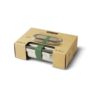 Portapranzo grande Black+Blum in acciaio - personalizzabile con logo