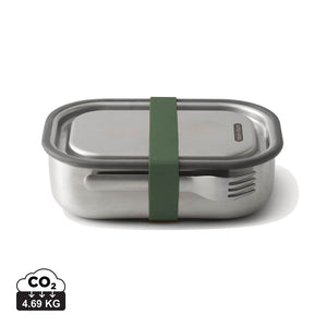 Portapranzo grande Black+Blum in acciaio verde oliva - personalizzabile con logo
