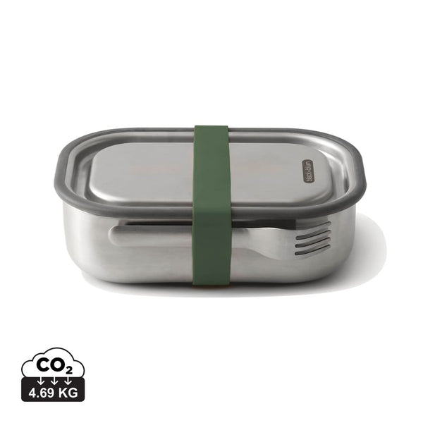 Portapranzo grande Black+Blum in acciaio verde oliva - personalizzabile con logo