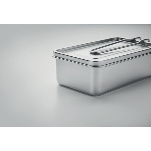 Portapranzo in acciaio inox Argento - personalizzabile con logo