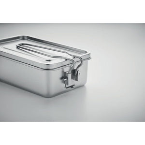 Portapranzo in acciaio inox Argento - personalizzabile con logo