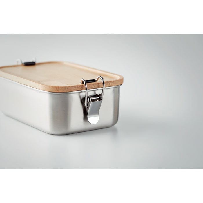Lunch Box In Acciaio Inox 1200ml Con Coperchio Bambù - 3 Scomparti, Ideale Per Adulti E Bambini - Foto 12
