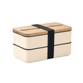 Portapranzo in PP riciclato beige - personalizzabile con logo