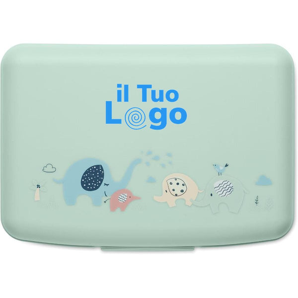 Portapranzo per bambini in PP Verde - personalizzabile con logo