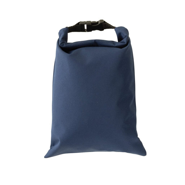 Portapranzo pieghevole 30x20 cm Snackstrap in rPET AWARE™ blu navy - personalizzabile con logo