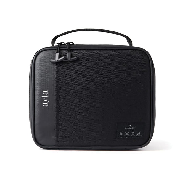 Portapranzo termico idrorepellente Nordic Drift Storm RCS nero - personalizzabile con logo