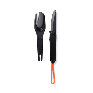 Posate outdoor Nordic Drift Trail 4 in 1 nero - personalizzabile con logo