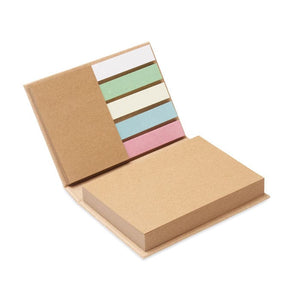 Post-it in materiale riciclato beige - personalizzabile con logo