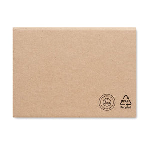 Post-it in materiale riciclato beige - personalizzabile con logo