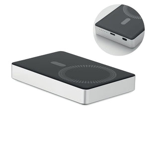 Power bank 10000 mAh wireless Color argento - personalizzabile con logo