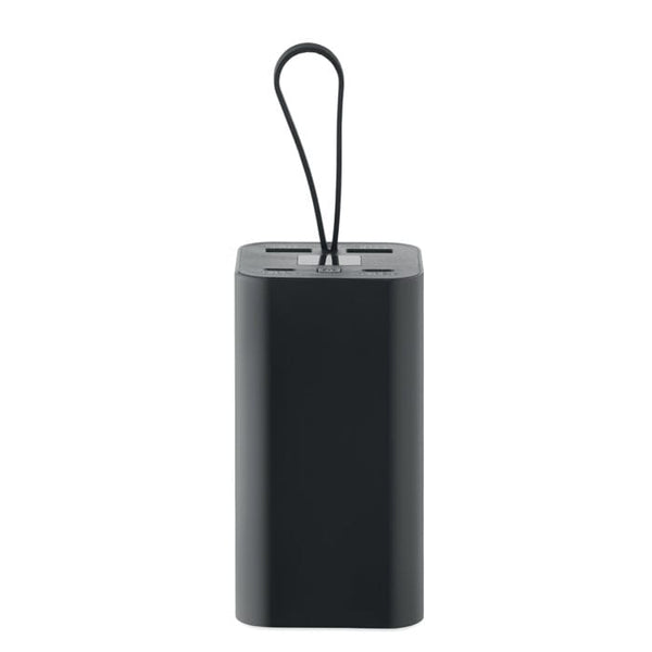 Power bank 20.000 mAh ALU-RECYCLED Nero - personalizzabile con logo