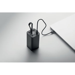 Power bank 20.000 mAh ALU-RECYCLED Nero - personalizzabile con logo