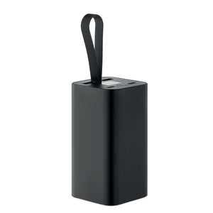 Power bank 20.000 mAh ALU-RECYCLED Nero - personalizzabile con logo