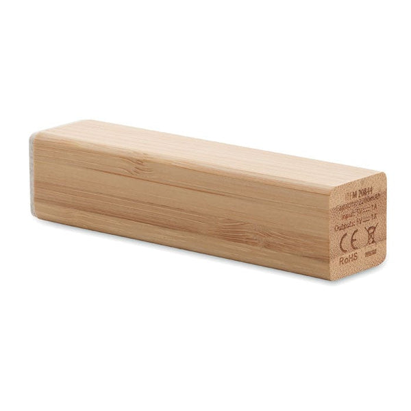 Power bank 2200 mAh Legno - personalizzabile con logo