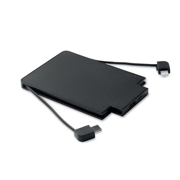 Power bank 2500 mAh Nero - personalizzabile con logo