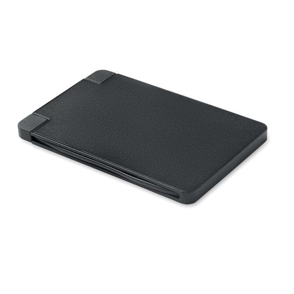 Power bank 2500 mAh Nero - personalizzabile con logo