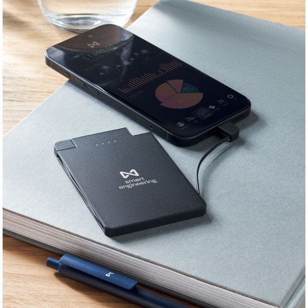 Power bank 2500 mAh Nero - personalizzabile con logo