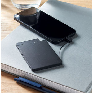 Power bank 2500 mAh Nero - personalizzabile con logo