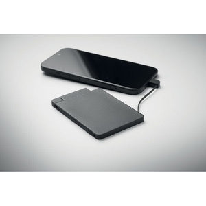 Power bank 2500 mAh Nero - personalizzabile con logo