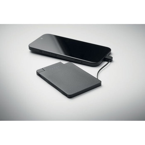 Power bank 2500 mAh Nero - personalizzabile con logo