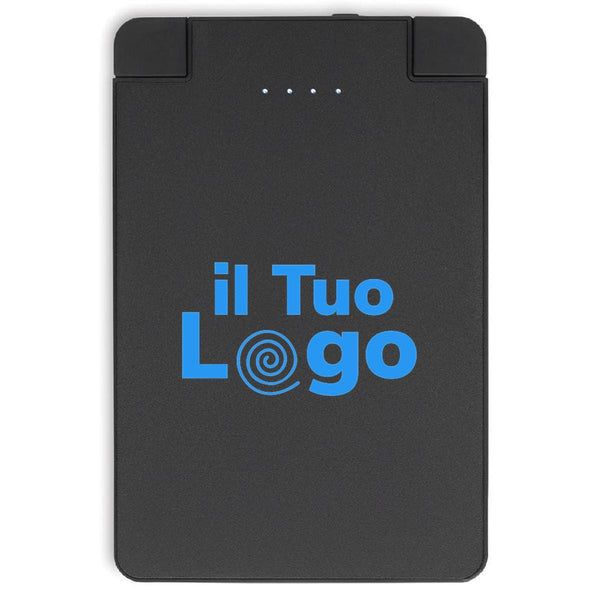 Power bank 2500 mAh Nero - personalizzabile con logo