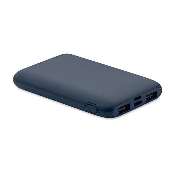 Power bank 5000 mAh in ABS Blu navy - personalizzabile con logo