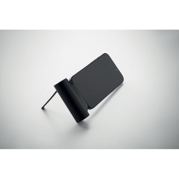 Power bank 5000mAh compatto Nero - personalizzabile con logo