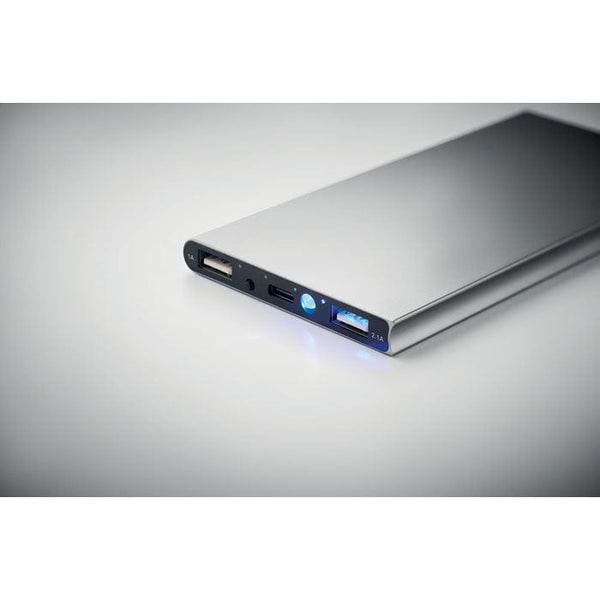 Power bank 8000 mAh alu riciclato - personalizzabile con logo