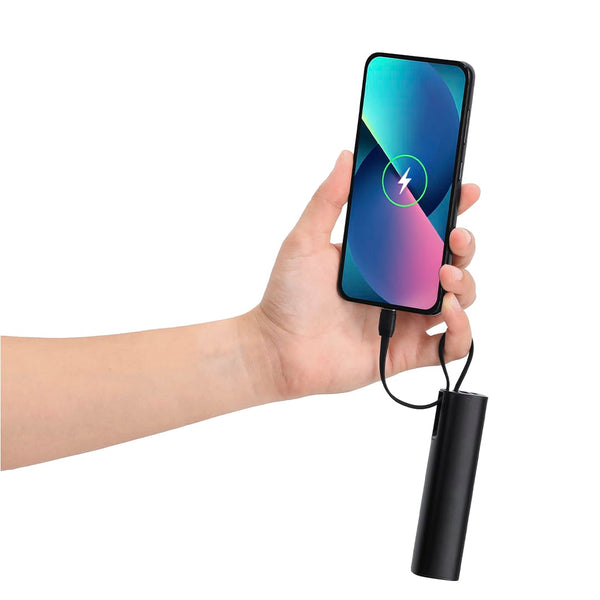 Power Bank Arel nero - personalizzabile con logo
