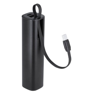 Power Bank Arel nero - personalizzabile con logo