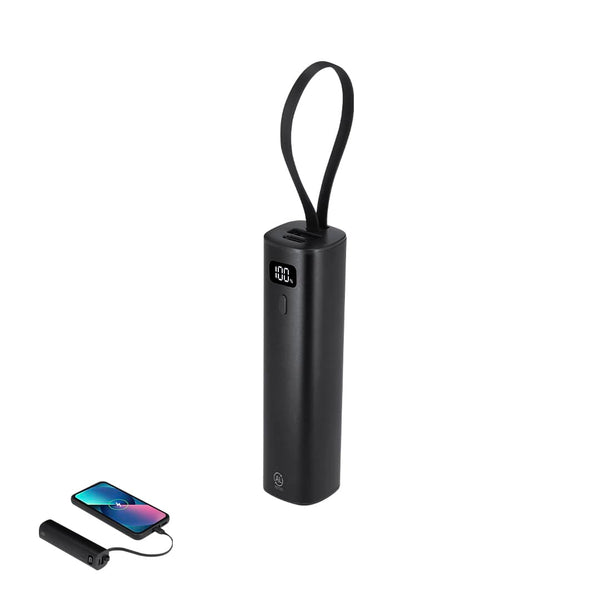 Power Bank Arel nero - personalizzabile con logo