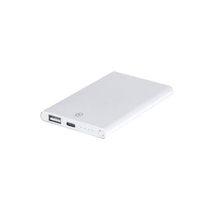 Power Bank Backen bianco - personalizzabile con logo
