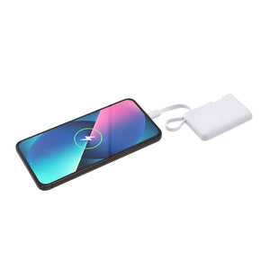 Power Bank Brandin bianco - personalizzabile con logo