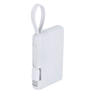 Power Bank Brandin bianco - personalizzabile con logo