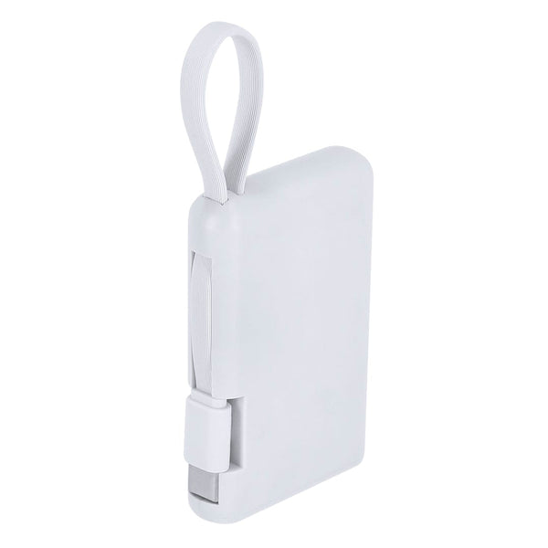 Power Bank Brandin bianco - personalizzabile con logo