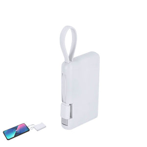 Power Bank Brandin bianco - personalizzabile con logo