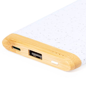 Power Bank Coquin bianco - personalizzabile con logo