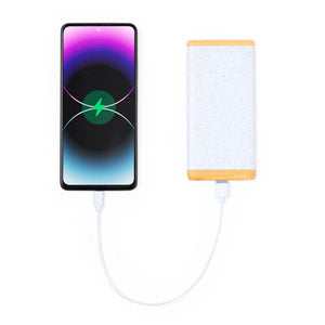 Power Bank Coquin bianco - personalizzabile con logo