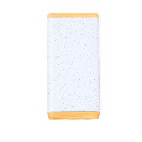 Power Bank Coquin bianco - personalizzabile con logo