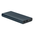 Power bank da 10000 mAh con spia luminosa blu navy - personalizzabile con logo