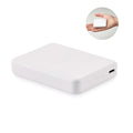 Power bank da 5000 mAh compact Bianco - personalizzabile con logo