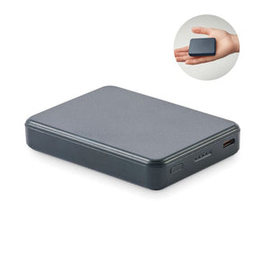 Power bank da 5000 mAh compact blu navy - personalizzabile con logo