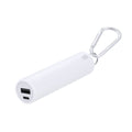 Power Bank Decan bianco - personalizzabile con logo