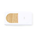 Power Bank Ditte bianco - personalizzabile con logo