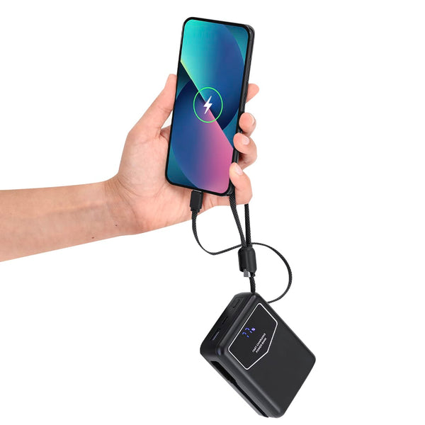 Power Bank Evron nero - personalizzabile con logo