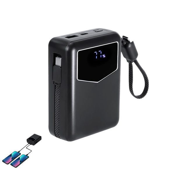 Power Bank Evron nero - personalizzabile con logo