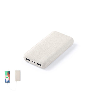Power Bank Golblum natural - personalizzabile con logo