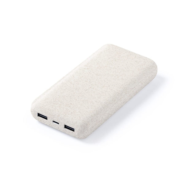 Power Bank Golblum natural - personalizzabile con logo