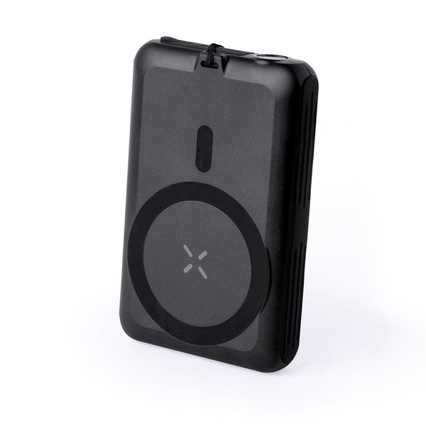 Power Bank Haryin nero - personalizzabile con logo