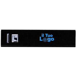 Power bank in alluminio - personalizzabile con logo